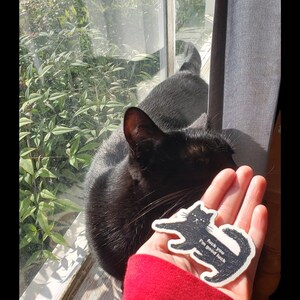 Schwarze Katze Sticker Geschenk 5 Dollar