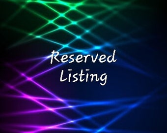 Reserved Listing For Benjamin
