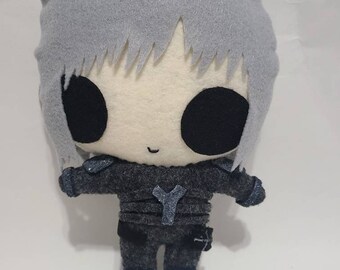 Metal Gear Solid 2 Raiden Inspired Plush Chibi Kawaii Cute Fanart