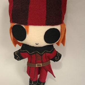 Skyrim Cicéron inspiré peluche Chibi Kawaii mignon dessin de fan