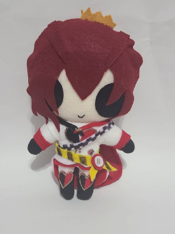 Twisted Wonderland Riddle Roseheart Inspired Plush Chibi Kawaii Cute