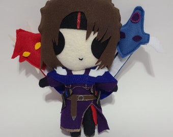 Star Ocean 2 Ashton Inspired Plush Chibi Kawaii Cute Fanart