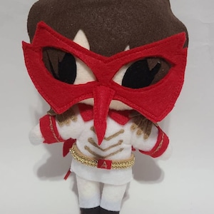 Persona 5 Akechi Crow Inspired Plush Chibi Kawaii Cute Fanart