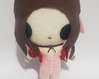 Final Fantasy 7 Aerith Inspired Plush Chibi Kawaii Cute Fanart