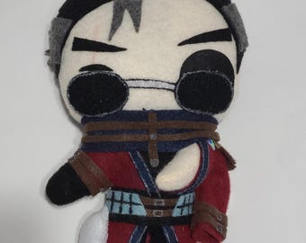 Final Fantasy X Auron Inspired Plush Chibi Kawaii Cute Fanart