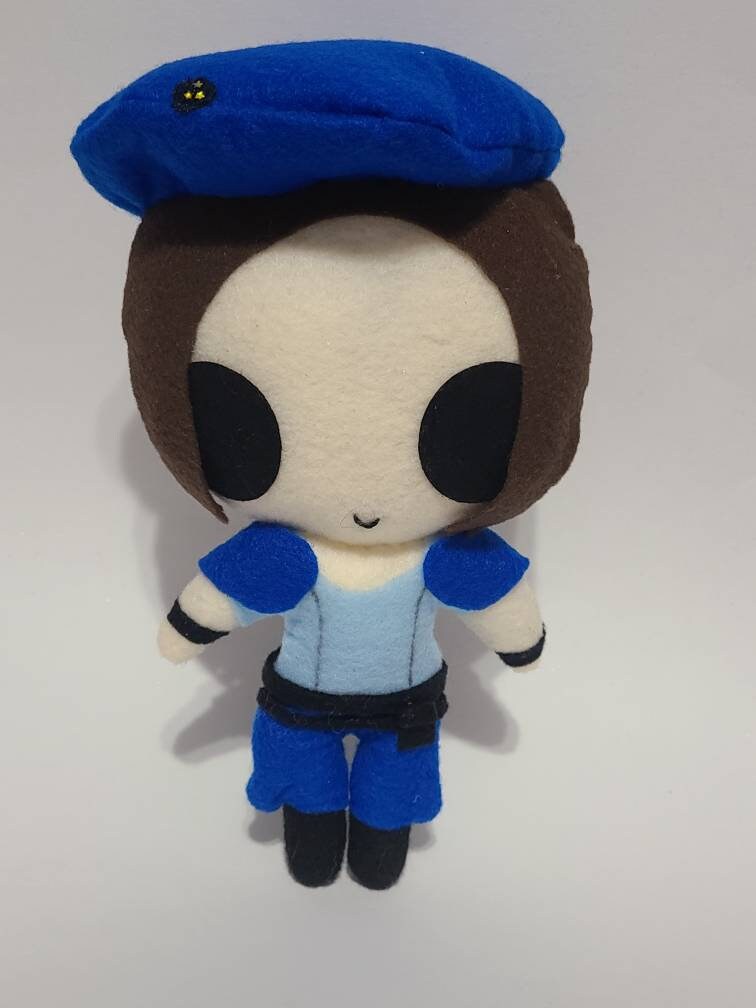 Resident Evil Jill Inspired Plush Chibi Kawaii Cute Fanart
