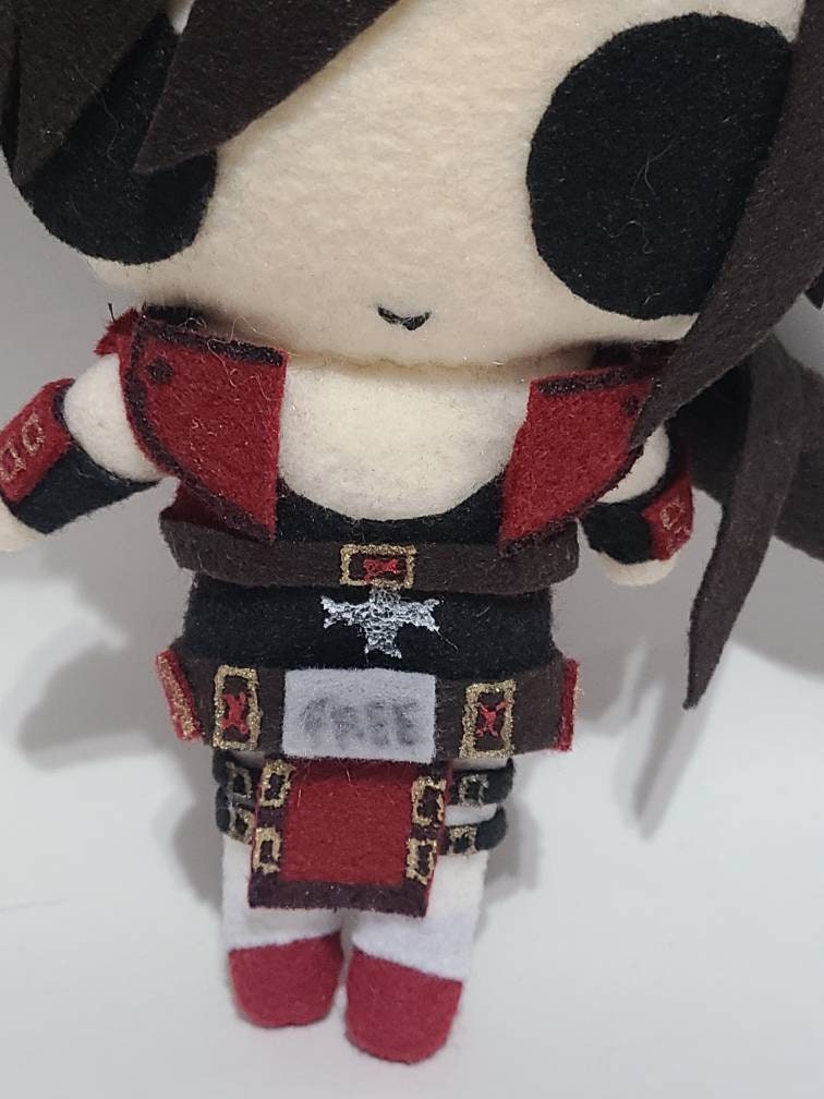 Guilty Gear Sol Badguy Inspired Plush Chibi Kawaii Cute Fanart 