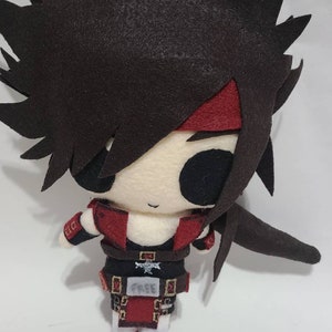 Guilty Gear Sol Badguy Inspired Plush Chibi Kawaii Cute Fanart