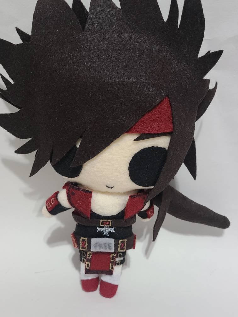 Guilty Gear Sol Badguy Inspired Plush Chibi Kawaii Cute