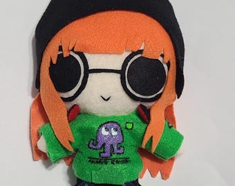 Persona 5 Futaba (Winter) Inspired Plush Chibi Kawaii Cute Fanart