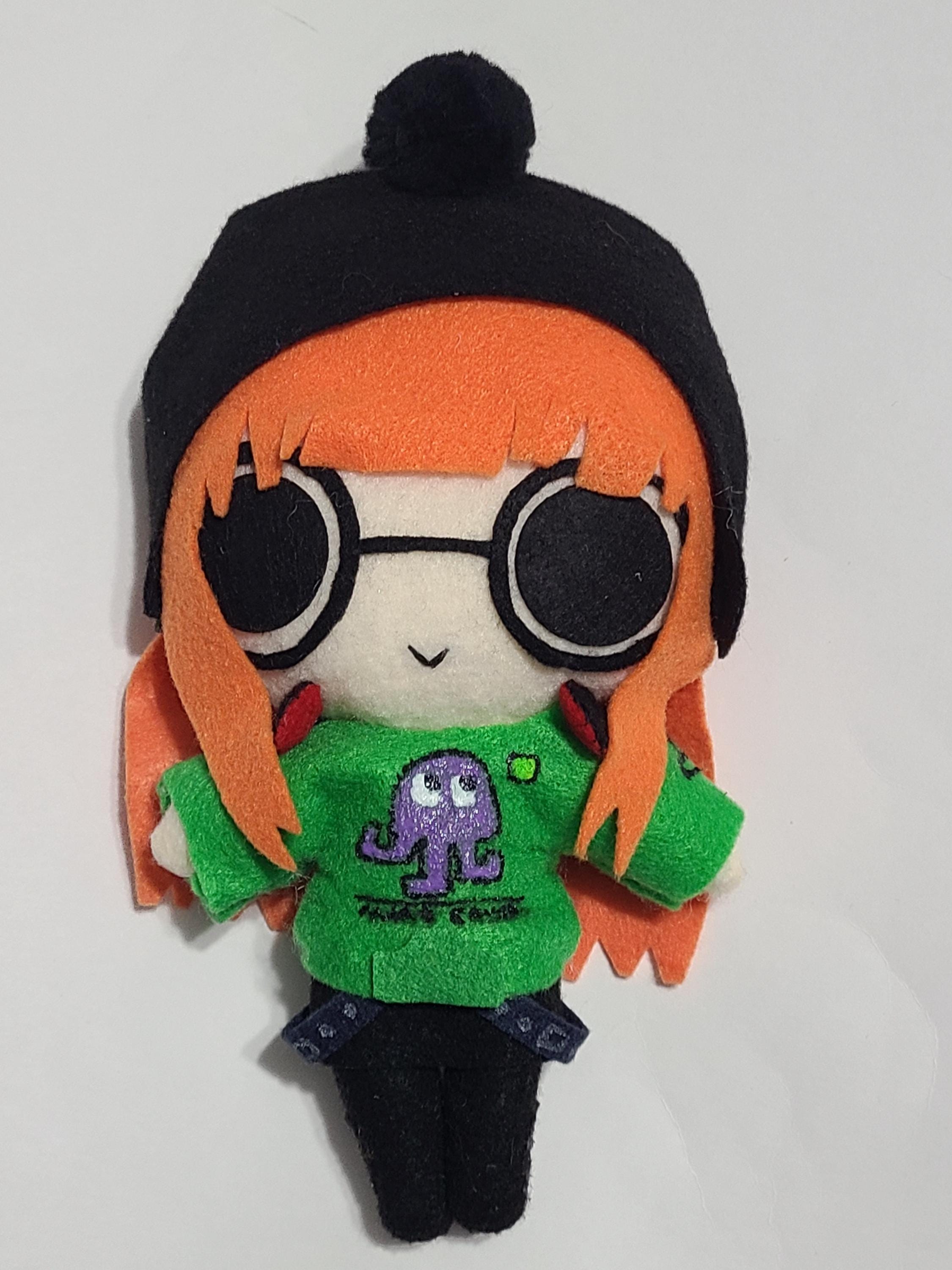Persona 5 Futaba (winter) Inspired Plush Chibi Kawaii Cute Fanart
