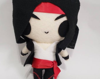 Mortal Kombat Liu Kang Inspired Plush Chibi Kawaii Cute