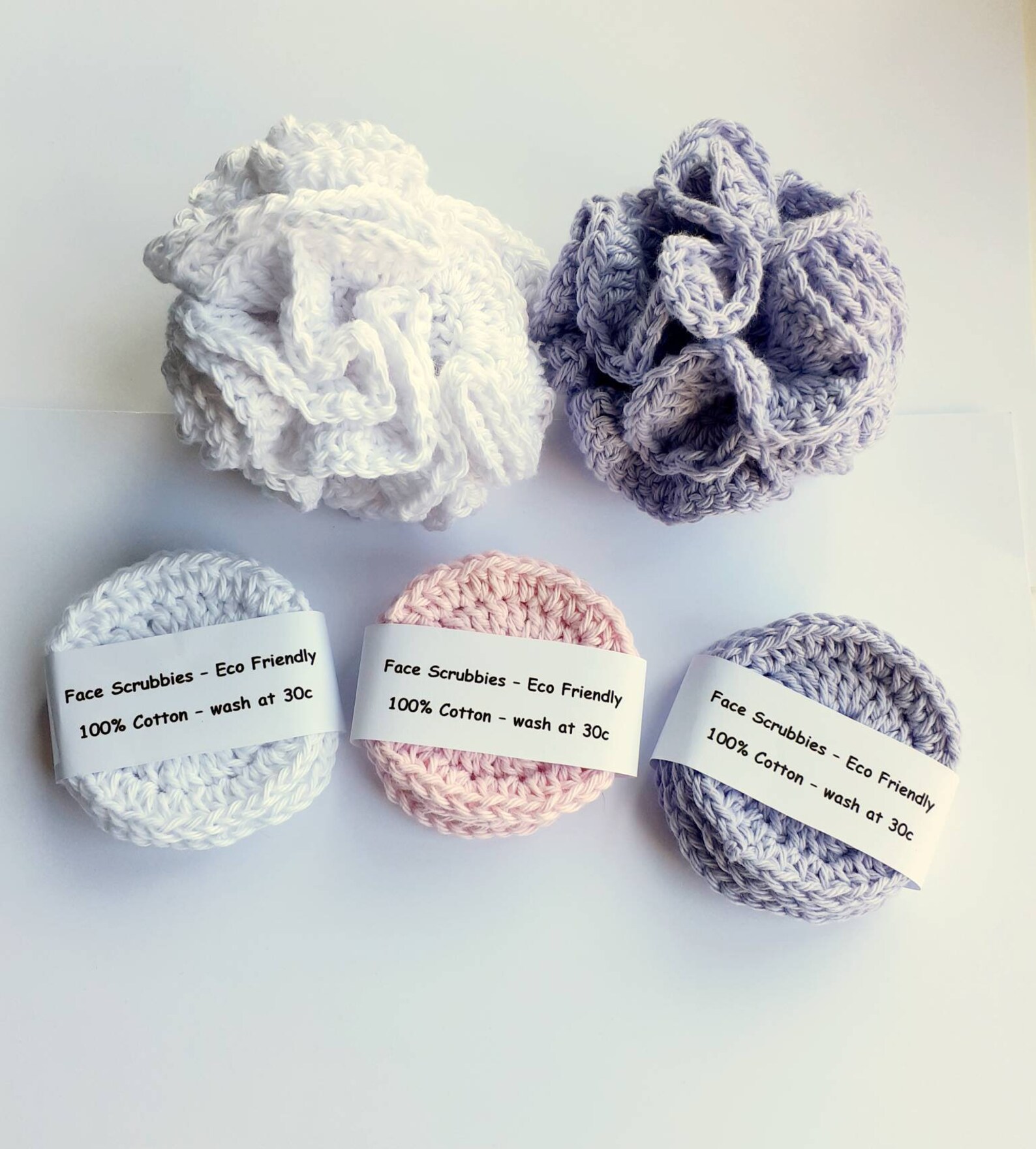 Shower pouf Eco friendly Shower Pouf Cotton Bath Pouf Etsy