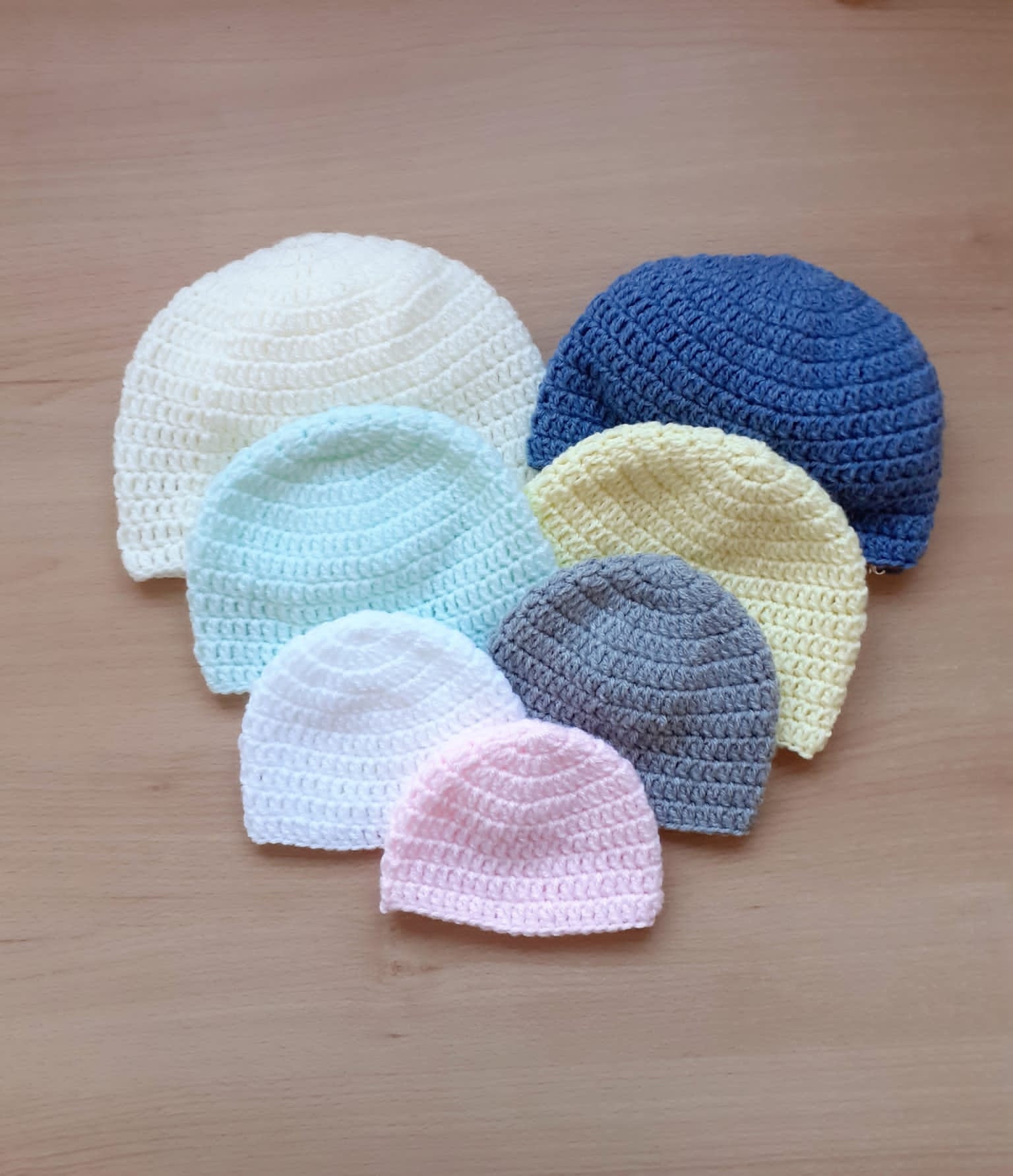 CROCHET PATTERN Baby Beanie Hat Pattern, Preemie Hat, Newborn Hat, 03