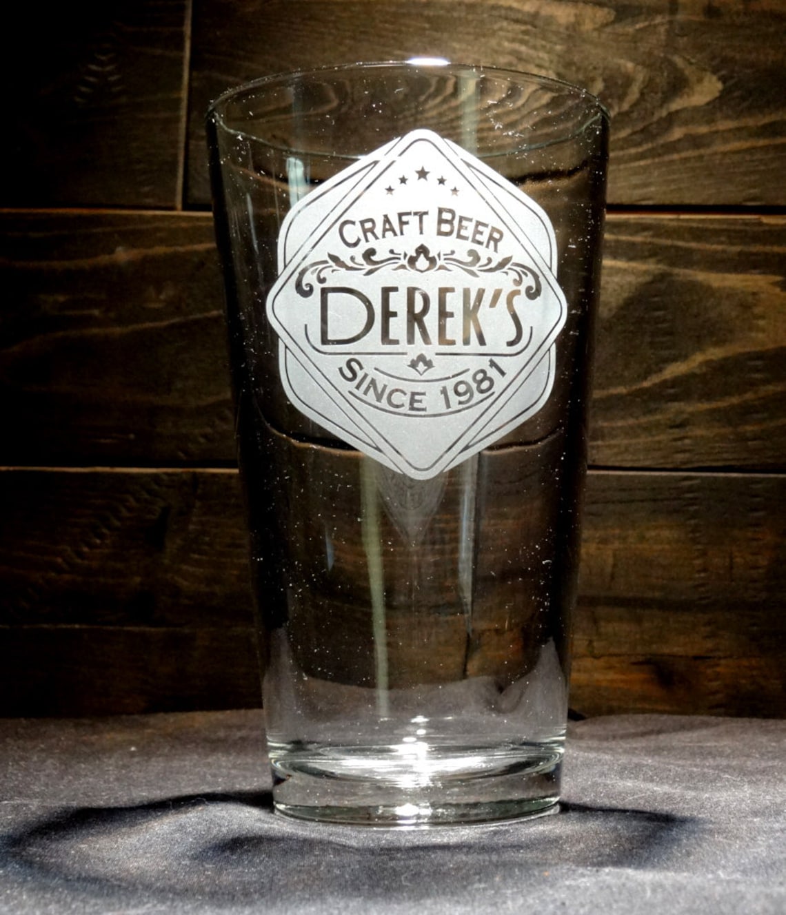 Custom Beer Glasses Personalized Craft Beer Etched Pint Glass Etsy