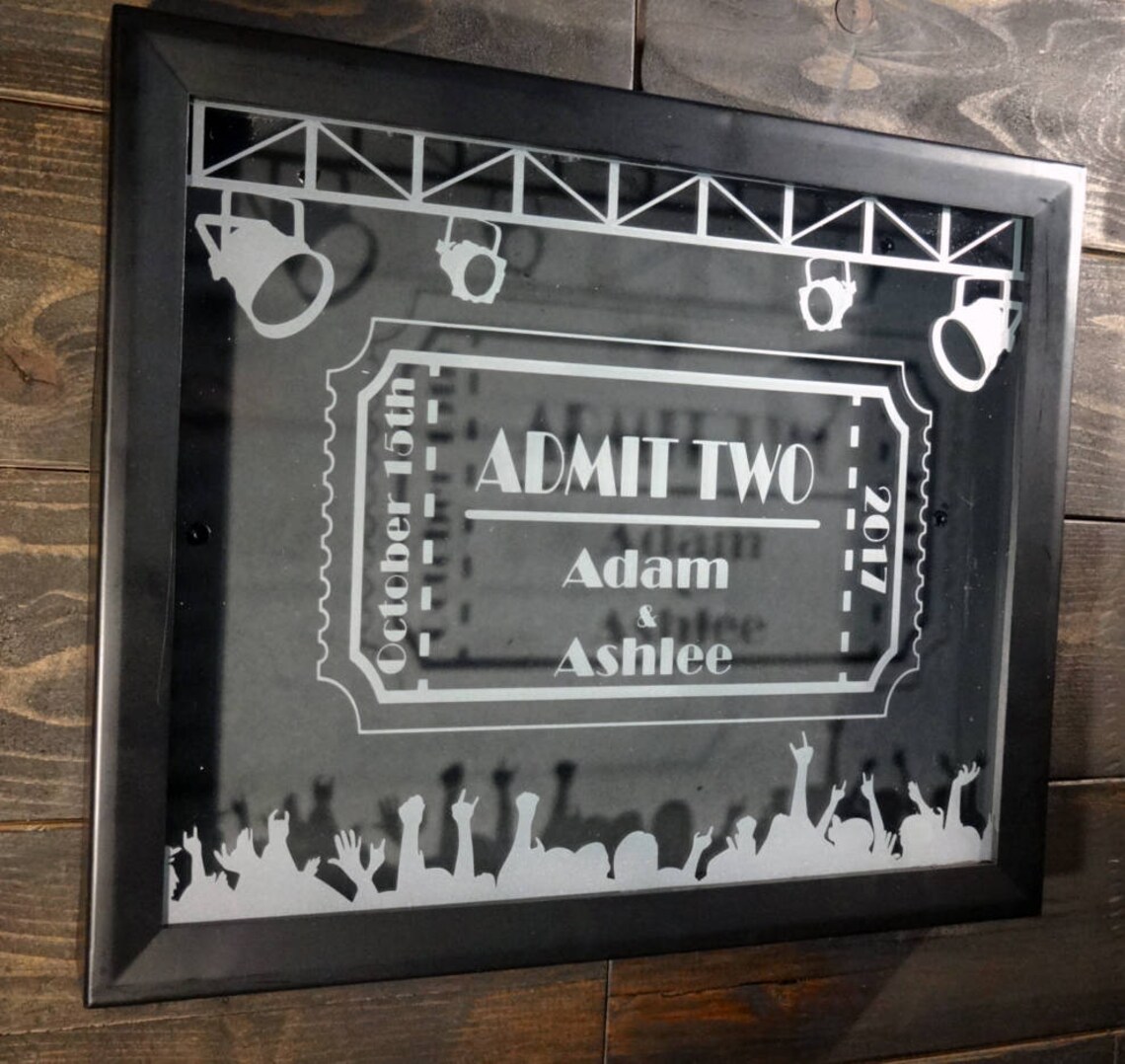 Concert Tickets Shadow Box 11x14 Personalized Etsy