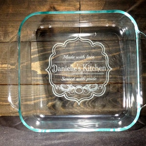 Personalized Casserole Dish Christmas Gift Custom Holiday Christmas Baking  Dish Kitchen Decor Custom Wedding Gift Bridal Shower Gift HCD6