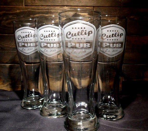 Personalized Pub Beer Mug Set