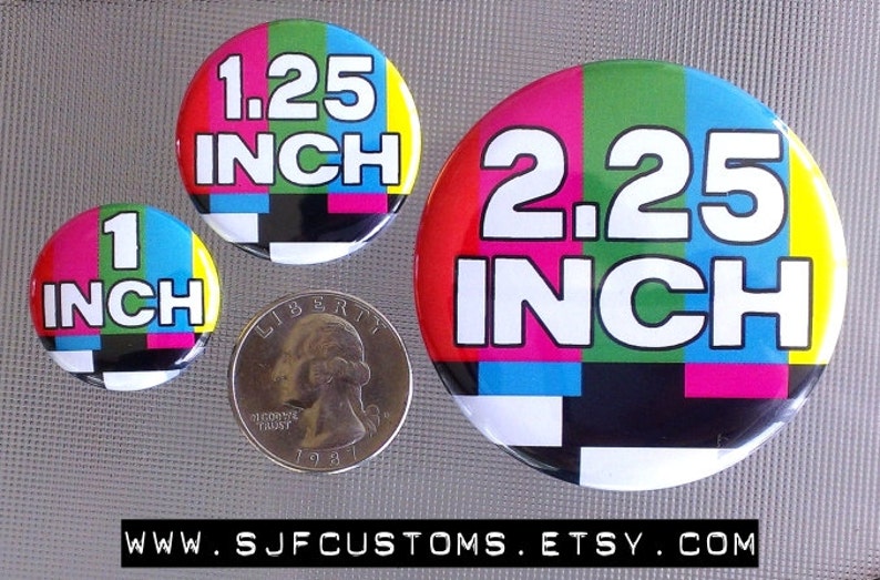 Party Favors / Promotional Items / Personalized Gifts / 50 CUSTOM 2.25 Pinback BUTTONS / Badges image 5