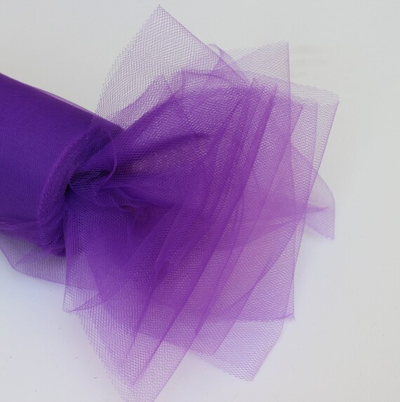 Purple tulle roll - 6 inches - 100 yard - Purple tulle spool - 6 X 100 yd - tulle roll purple - purple fabric Il_570xn