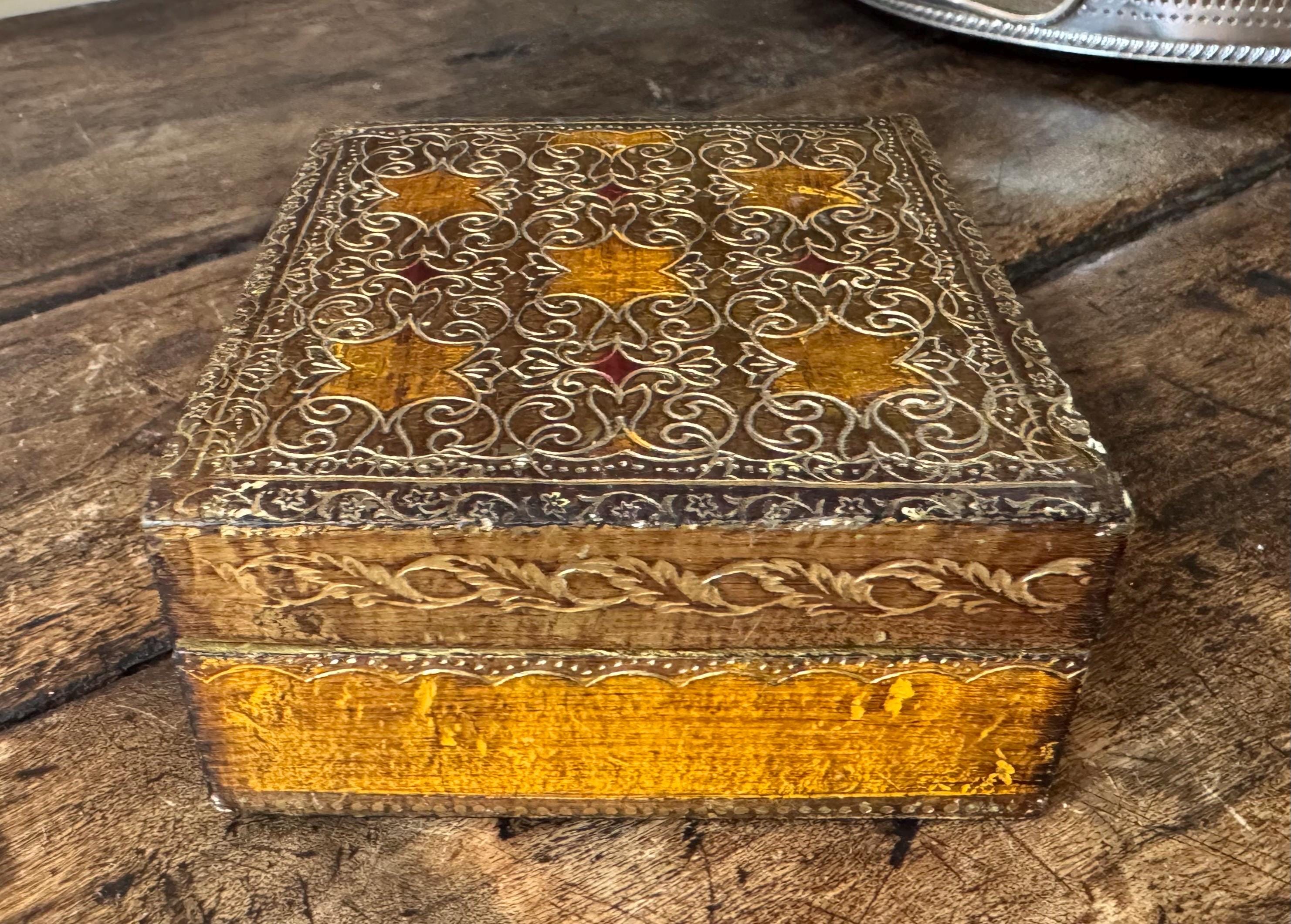 Antique Gold Gilded Box - Etsy