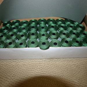 Prewound Bobbins filtec 1 gross 144 pcs style M size 69 color evergreen nylon