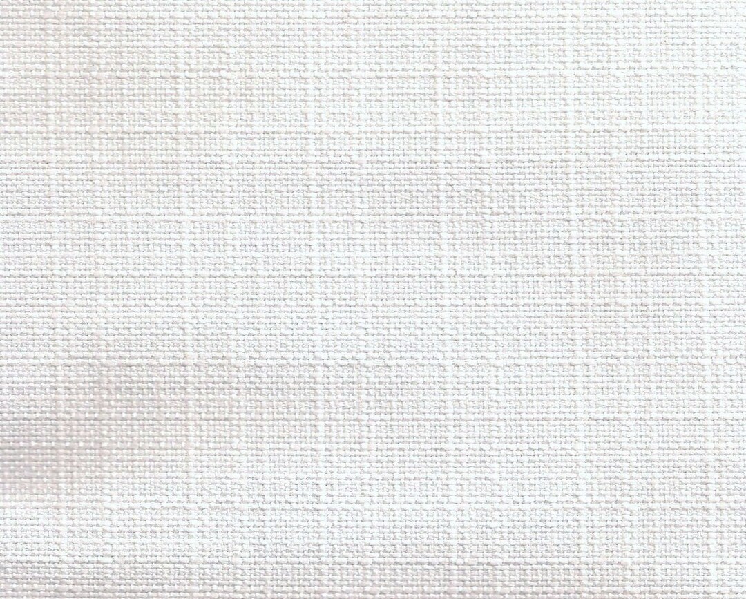 Upholstery Fabric for Any Kind of Upholstery 54 Wide Color White Linen