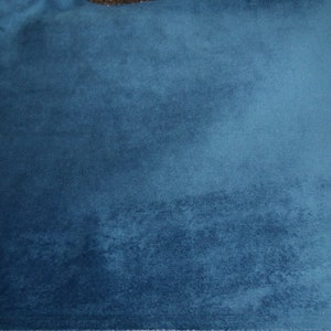 Velvet upholstery fabric color Lapis 54 wide (by the yard) sofas & chairs for any kind of upholstery free shipping in USA only