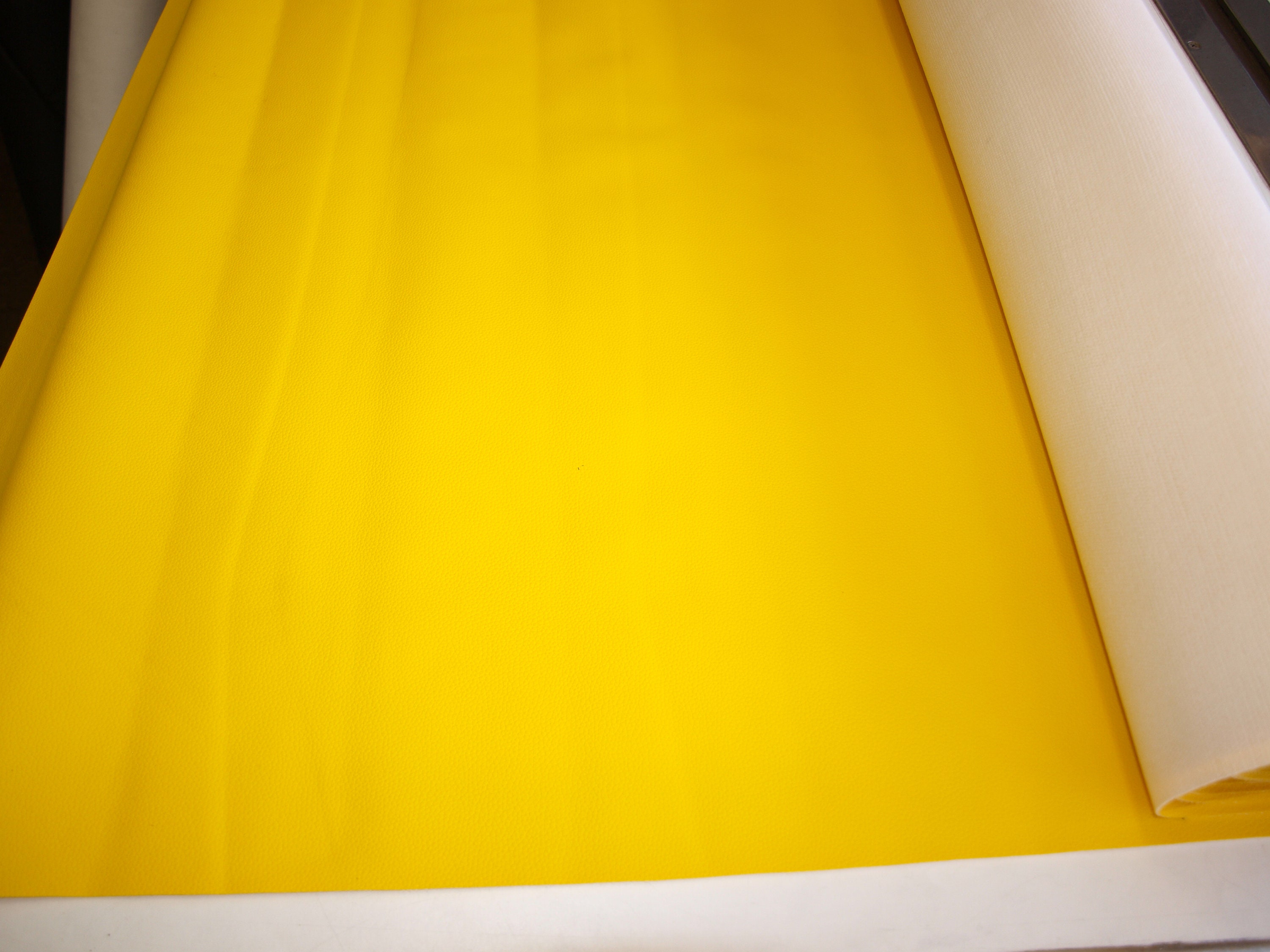 Marine upholstery vinyl color Yellow  54 wide by the yard boat auto furniture quality material