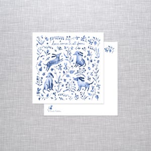 Postkarte mit Kuvert, Mini Print, Love comes in all forms