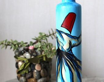 Handmade Handpainted Premium Art Exclusive Gift (after seven processes) Whirling Dervish on bottle Special Item & Design Limited Edition