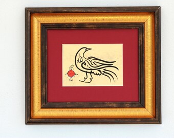 Islamic Calligraphy Handmade Islamic Gift Islamic Art Arabic Calligraphy Basmala Islamic Wall Art “Bismillah HirRahman NirRaheem" A5 090009