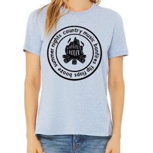 Summer nights country music svg