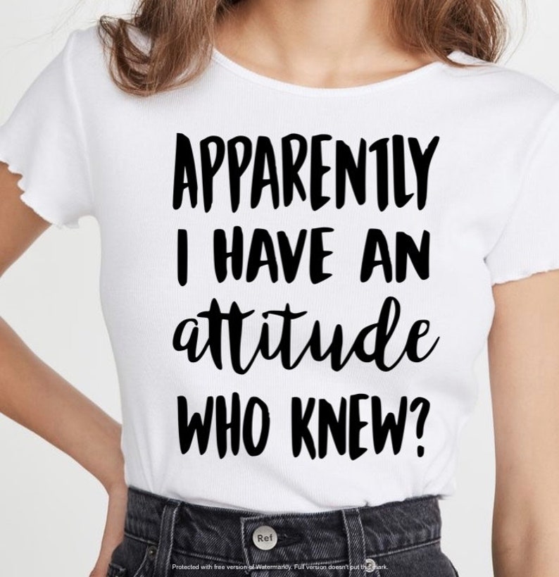 Apparently I Have an Attitude Who Knew Svg DXF - Etsy