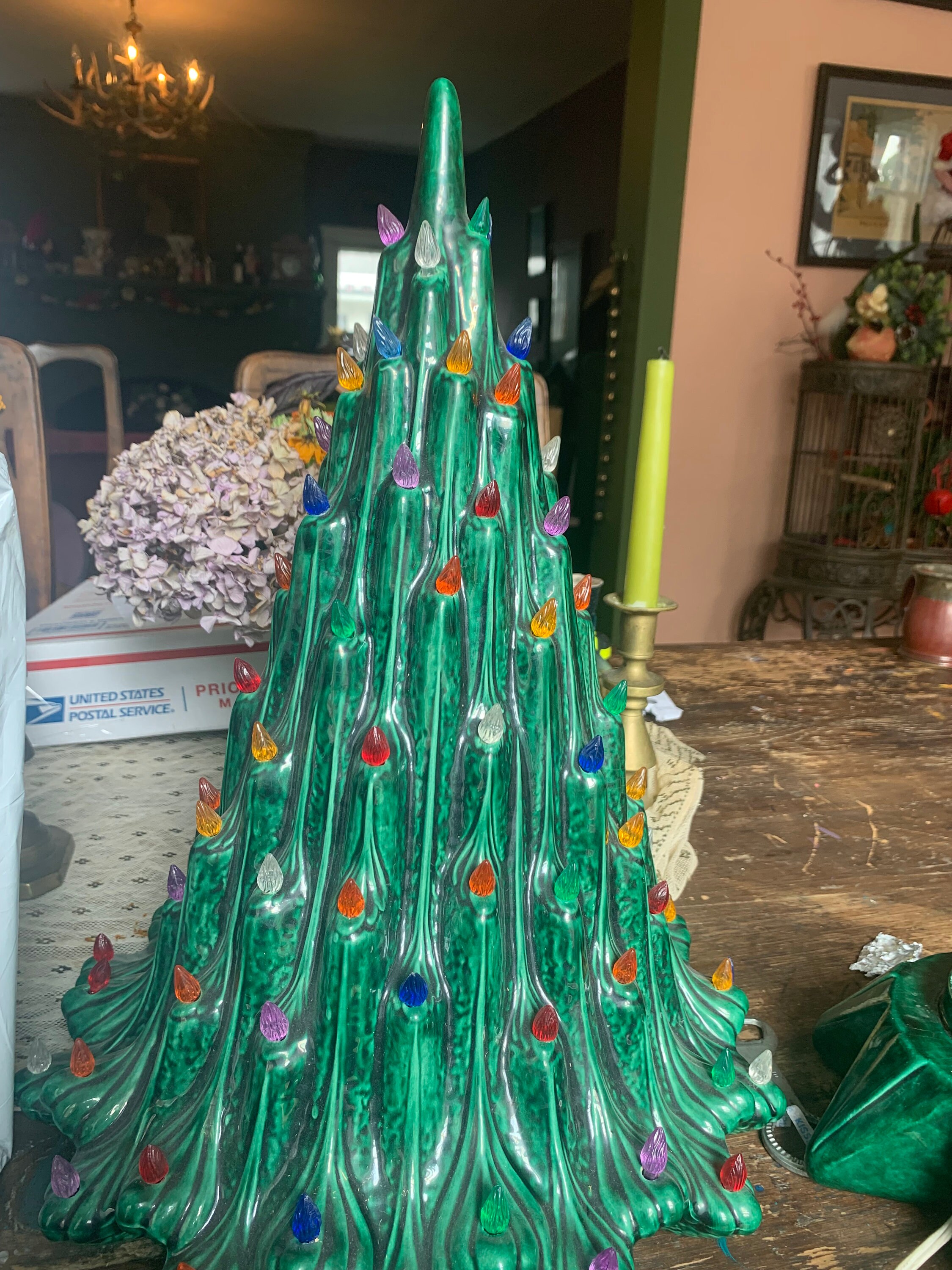 Atlantic Mold Light Up Lava Drip Ceramic Christmas Tree, 47 OFF