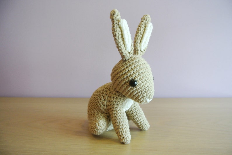 Hopscotch Bunny Crochet Bunny Amigurumi Handmade Crochet Amigurumi Toy Doll Woodland Animal Bunny Crochet Amigurumi Bunny Rabbit image 1