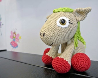 Leila Crochet Pony Amigurumi - Handmade Crochet Amigurumi Toy Doll - Pony Crochet - Amigurumi Pony