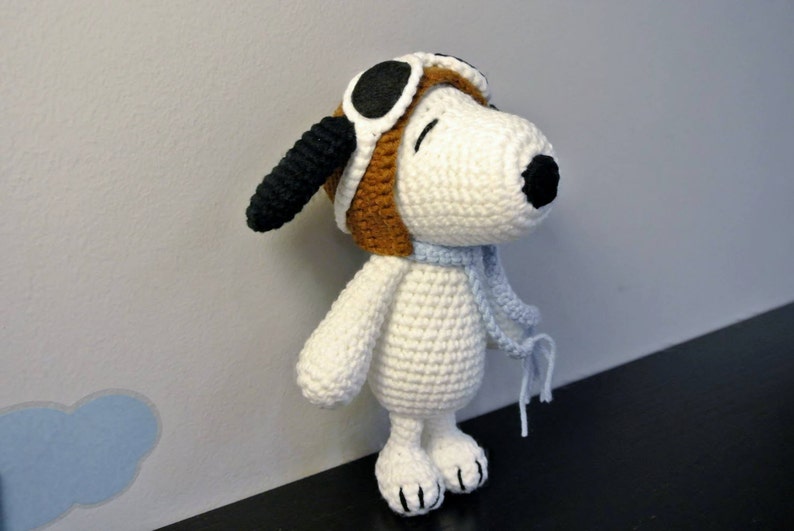 Crochet Snoopy Amigurumi Handmade Crochet Amigurumi Toy Doll Snoopy Crochet Amigurumi Snoopy Woodstock image 4