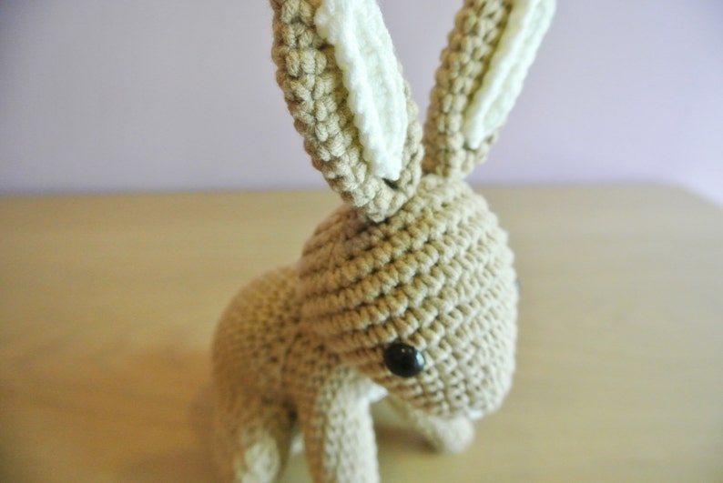 Hopscotch Bunny Crochet Bunny Amigurumi Handmade Crochet Amigurumi Toy Doll Woodland Animal Bunny Crochet Amigurumi Bunny Rabbit image 4