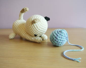 Crochet Cat Amigurumi - Handmade Crochet Amigurumi Cat Toy Doll - Cat Crochet - Amigurumi - Kitty - Kitten