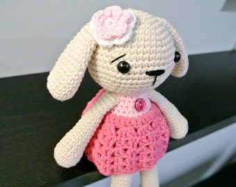 Crochet Bunny Amigurumi - Handmade Crochet Amigurumi Toy Doll - Rabbit - Bunny Crochet - Amigurumi Bunny