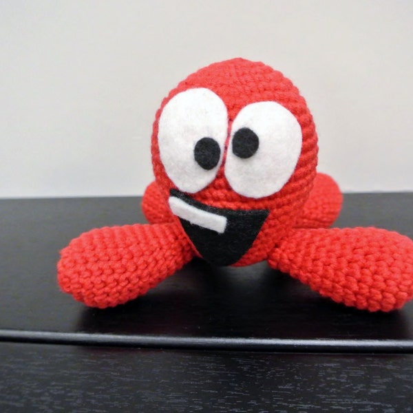 Crochet Pulpo Fred Amigurumi - Handmade Crochet Amigurumi Toy Doll - Octopus - Pocoyo Crochet - Amigurumi Pulpo Fred