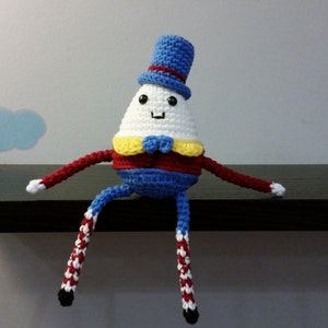 Crochet Humpty Dumpty Amigurumi - Handmade Crochet Amigurumi Toy Doll - Humpty Dumpty Crochet - Amigurumi
