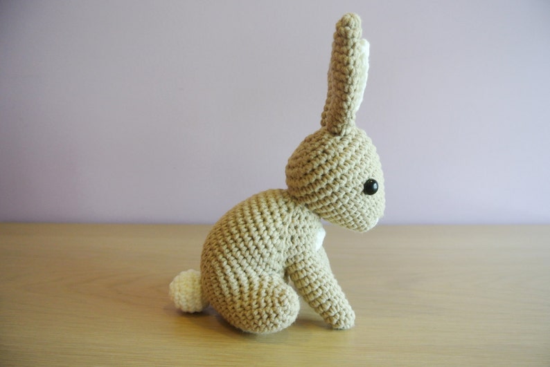 Hopscotch Bunny Crochet Bunny Amigurumi Handmade Crochet Amigurumi Toy Doll Woodland Animal Bunny Crochet Amigurumi Bunny Rabbit image 2