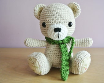 Tee Teddy Crochet Bear Amigurumi - Handmade Crochet Amigurumi Toy Doll - Bear Crochet - Amigurumi Bear