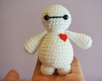 Crochet Baymax Amigurumi - Handmade Crochet Amigurumi Toy Doll - Disney Big Hero 6 - Baymax Crochet - Amigurumi Baymax