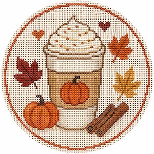 Pumpkin Spice Latte Needlepoint Ladda ner