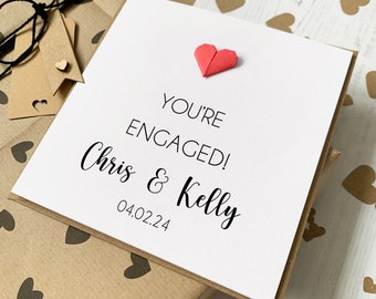 Bespoke Engagement Card For Couple