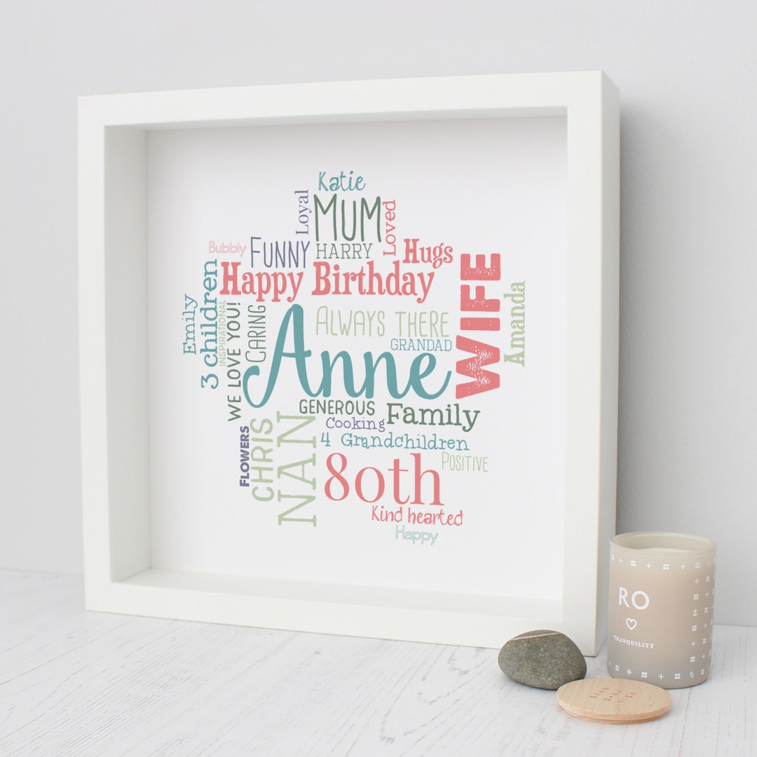 80. Geburtstag Geschenk für Frauen 80. Geburtstag Geschenk - Etsy.de