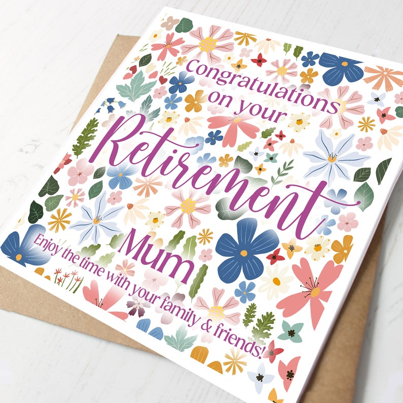 Personalised Retirement Card for Women, Her, Nurse, Wife, Mum, Friend, Sister image 2